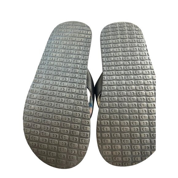 Sanuk Girls Flip Flops Black/Multi Size 2/3 - Picture 5 of 6